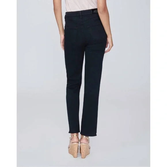 PAIGE Stella straight jean in black overdye size 29 - Picture 2 of 9